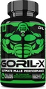 GORIL-X booster testostérone pour les hommes - Supplément testostérone d'entraînement - Augmenter la taille, la force et l'énergie - 1000mg Male Enhancing Horny Goat Weed - Maca Root, Tongkat Ali & Tribulus Terrestris 60 capsules