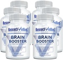Booster Cerveau - Supplément Nootropique pour améliorer la fonction cognitive - 360 capsules Vegan - 6 bouteilles
