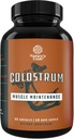 Bovine Colostrum Capsules avec Immunoglobuline G - Colostrum Supplément et Muscle Builder pour Gut Health Joint Support Immune Health Bone Strength et Cerveau Soutien Probiotique Supplément