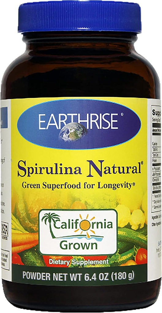 EARTHRISE Spiruline poudre 180 Gram, 0,01 Livre