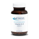 Maintenance métabolique Vitamine D-3 2000 UI - Absorption supérieure D3 avec vitamine C - Bone, Immune, Mood + Supplément de soutien cardiovasculaire, Pas de remplissage (120 capsules)