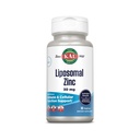 KAL Zinc liposomique 30mg, supplément de soutien cellulaire et immunitaire, suppléments de zinc d'absorption améliorée, végétalien, sans gluten, sans soja, 30 portions, 30 VegCaps