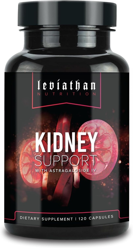 Leviathan Super Rein Cleanse & Urinary Detox Formula (formule de désintoxication du rein et de la vésicule) Optimisé Rein Health & Gallbladder Formula (formule de désinfectation complète et de désinfectation du rein) - Gérez les pierres du rein.