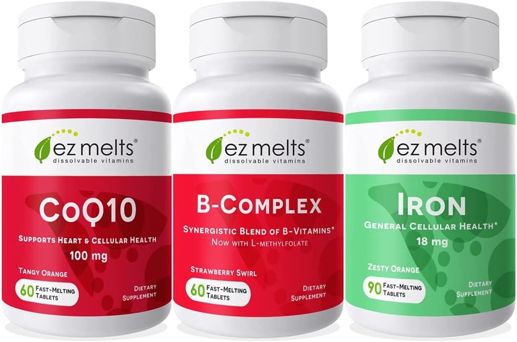 EZ Melts Essential Energy Bundle, sans sucre, 1-3-Mois