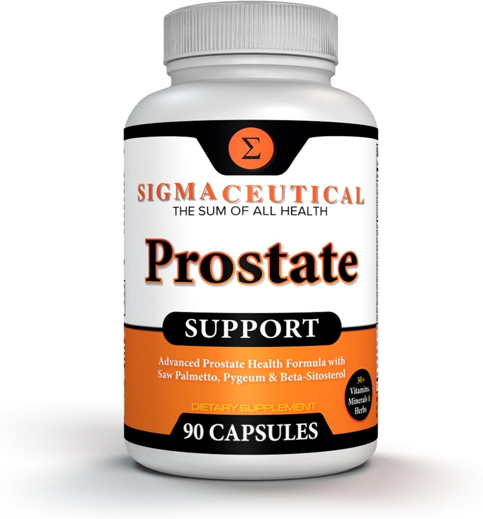 Prostate Support Complex - Saw Palmetto & Beta Sitosterol with Pygeum Bark - Daily Urinary Flow Support for Men - 90 Natural Plant Sterol Capsules