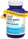 SFI Health Klair Labs Ther-Biotic Women's - Probiotiques vaginaux pour les femmes - Soutenir un pH vaginal acide sain Balance et confort - 25b CFU Lactobacillus & Bifidobacterium, Hypoallergénique (60 capsules)