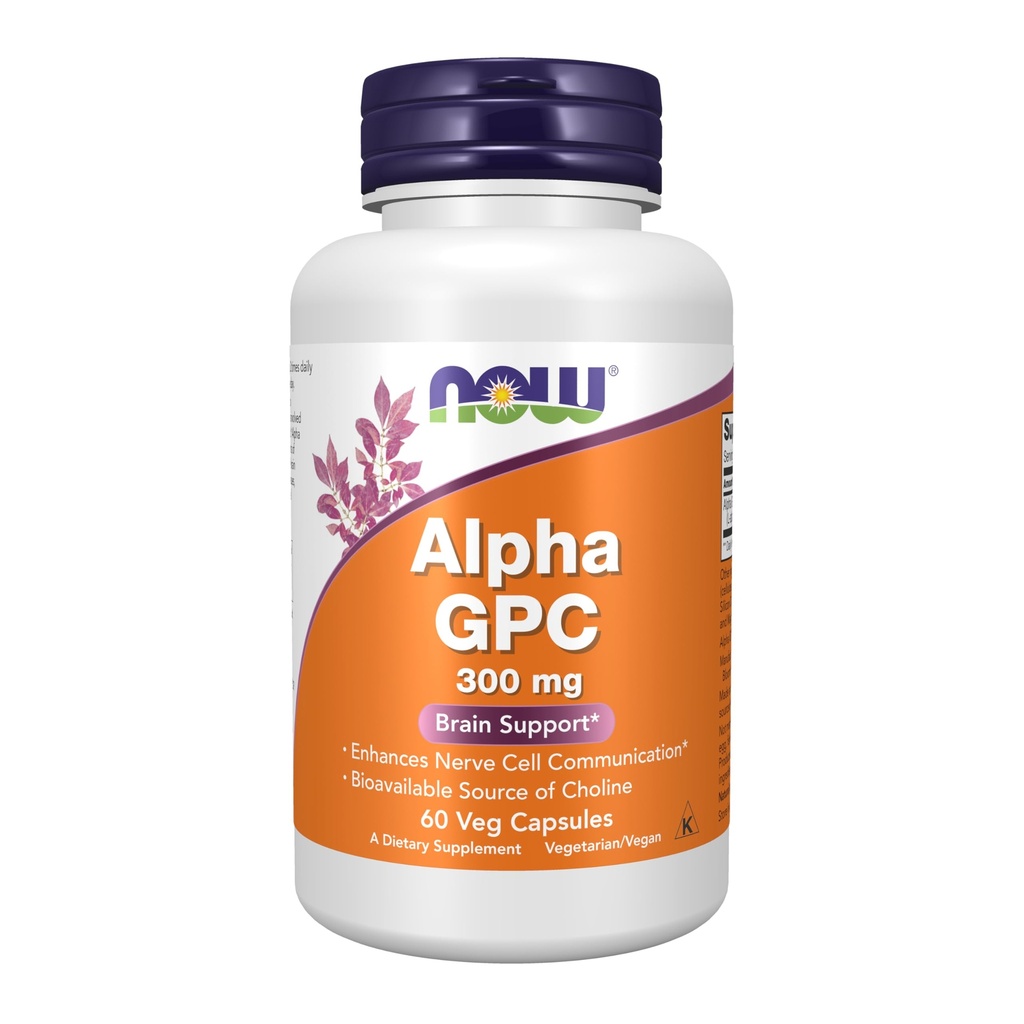 MAINTENANT Foods Now Foods Alpha Gpc 300mg, 60 gélules (paquet de 2)