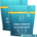 Primal Récolte Electrolytes Powder Packets Primal Hydratation, Packets ouverts faciles, Mélange de boisson énergétique 2 packs (Lemon Berry, 60 packs)