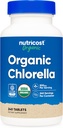 Nutricost Chlorella biologique 500mg, 240 comprimés - sans gluten, non-OGM