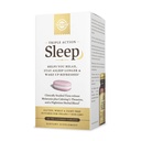 Solgar Triple Action Sleep, 60 comprimés Tri-Layer - Melatonine et L-Theanine Plus Mélange à base de plantes - vous aide à vous détendre, à dormir rapidement et à rester plus longtemps - sans OGM, sans gluten - 60 portions