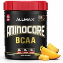 ALLMAX Nutrition AMINOCORE BCAA, Mangue des ananas - 945 g Poudre - 8,18 Grams d'acides amin à chaîne ramifiée par portion - avec des vitamines B - Pas de remplissage ou de non-BCAA Aminos - Sans sucre - 90 portions