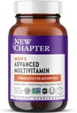 Nouveau chapitre Multivitamine masculine Formule avancée pour le stress, le cerveau, l'Immune, le coeur et l'énergie, niveaux plus élevés d'éléments nutritifs essentiels fermentés pour les hommes + sélénium + vitamine B, 72 ct