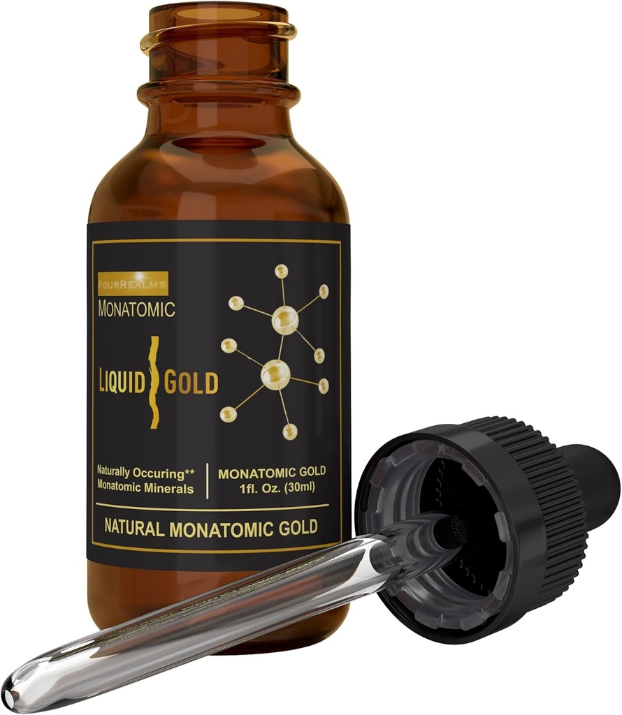 Ormus Monoatomic Gold Riche en M-State Minéraux purs et en poudre blanche Or - Or pur 24k - Solution minérale Trace 1 oz