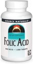 Source Naturals Acide folique 800 mcg Complément alimentaire - 1000 comprimés