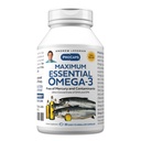 ANDREW MOINSMAN Maximum Essential Omega-3 Non aromatisé, 30 Softgels - Ultra-Pure Omega-3 Huile de poisson 1200 mg-High DHA, Pas de supplément de mercure-Petit, Capsules d'huile de poisson facile à avaler