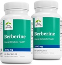 Terry naturellement Berberine - Supplément diététique avec Berberine - Supplément de santé hépatique pour le métabolisme - Soutien de santé conjoint pour les hommes et les femmes - 60 capsules (Pack de 2)