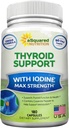 aSquared Nutrition Premium Thyroïde Supplément de soutien avec Iodine (180 Capsules) - Meilleures pilules à base de plantes et de vitamines complexes w/ B12, Ashwagandha, Bladderwrack et Kelp - Helper for Healthy Hormone & Energy