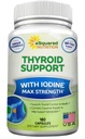 aSquared Nutrition Premium Thyroïde Supplément de soutien avec Iodine (180 Capsules) - Meilleures pilules à base de plantes et de vitamines complexes w/ B12, Ashwagandha, Bladderwrack et Kelp - Helper for Healthy Hormone & Energy