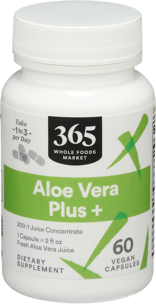 365 by Whole Foods Market, Aloe Vera Plus +, 60 Count