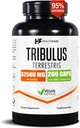HealthFare Tribulus Terrestris for Men & Women | 32,500mg Ultra Potency Extract | 95% Saponins | 200 Capsules | Natural Strength, Energy & Stamina | Non-GMO, Gluten-Free, Made in USA