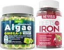 Omega végétalien 3 Gommies 1000mg + supplément de fer 12,5mg