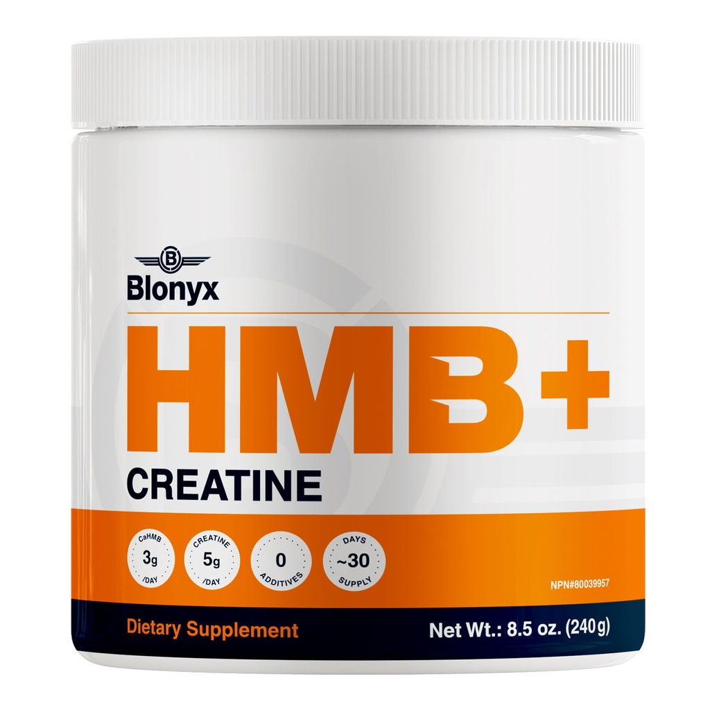 HMB + supplément créatine - 3g HMB quotidien pour la force, la puissance et la récupération accrues, idéal pour les athlètes de haute intensité, 30 jours d'approvisionnement