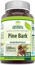 Herbal Secrets Pine Bark Extraction Supplément de 100 Mg par portion de 120 Capsules de légumes non-OGM