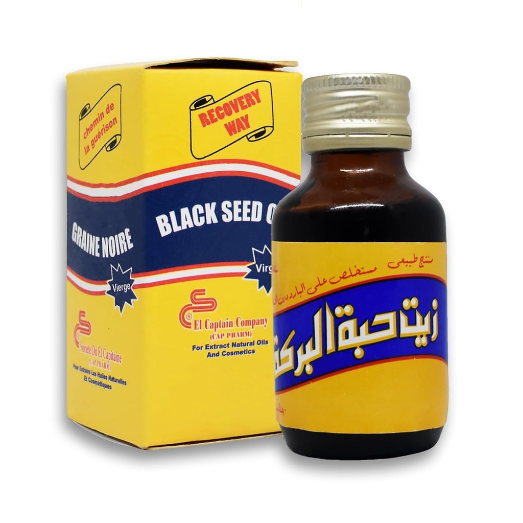 El Captain Virgin Black Seed Oil Nigella Sativa 250ml (Grande Taille)