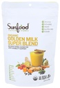 Sunfoods Golden Milk Super Blend - Superfood Golden Milk, Turmeric Powder, Superfood avec curcuma et gingembre, poivre noir, cannelle et cardamome, Turmeric Latte Powder, Vegan, USDA Organic - 6 oz