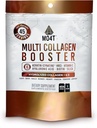 Multi Collagen Booster Poudre – Supplément de collagène extra-fort avec ajout de kératine, de biotine, d'acide hyaluronique, de vitamine C et de silice – nutriments supplémentaires pour cheveux, ongles et peau -1 livre