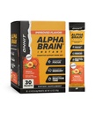 ONNIT Alpha Cerveau Flavor instantané de pêche - Supplément mémoire boosteur de cerveau nootrope - pour Focus, Energy & Clarity - Alpha GPC Choline, Cats Claw, L-Theanine, Bacopa - 30ct