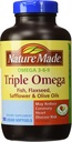 Nature faite Triple Omega 3 6 9 - Poissons, graines de lin, fleurs de carthame et huiles d'olive - 180 Softgels