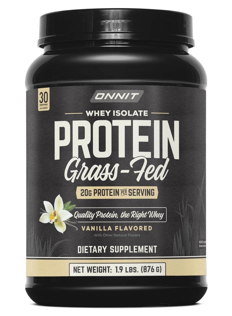 ONNIT Poudre de protéines oléagineuses, Vanilla Flavor, Poudre de protéines oléagineuses Supplément alimentaire pour soutenir le gain musculaire et la récupération d'entraînement, 30 portions par tub, 30,7 oz