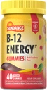 Sundance Vitamin B-12 Energy Gummies | 40 Count | Peach Raspberry Flavor | Vegan, Non-GMO, and Gluten Free Supplement