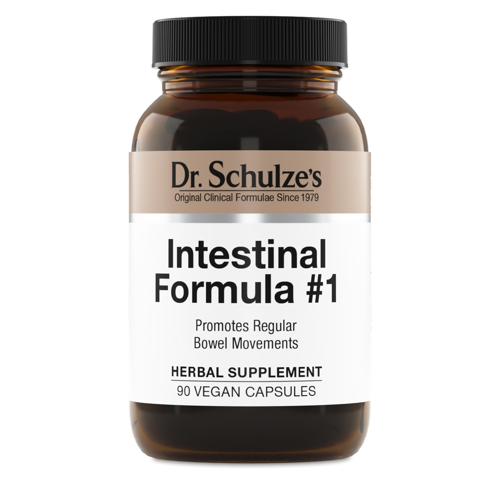 Formule intestinale no 1 du Dr Schulze, Colon Bowel Cleanse Laxative Capsules, 90 Nombre (90 Capsules) - Emballage May Vary