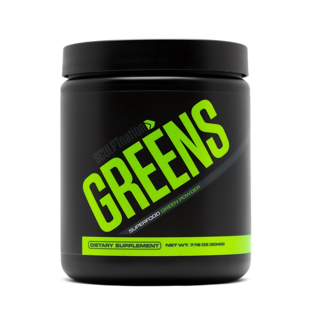 Sculpt Nation by V Shred Greens - Mélange de poudre et de superaliments de qualité supérieure avec collagène pour soutenir la peau, la digestion et l'énergie - 30 jours d'approvisionnement