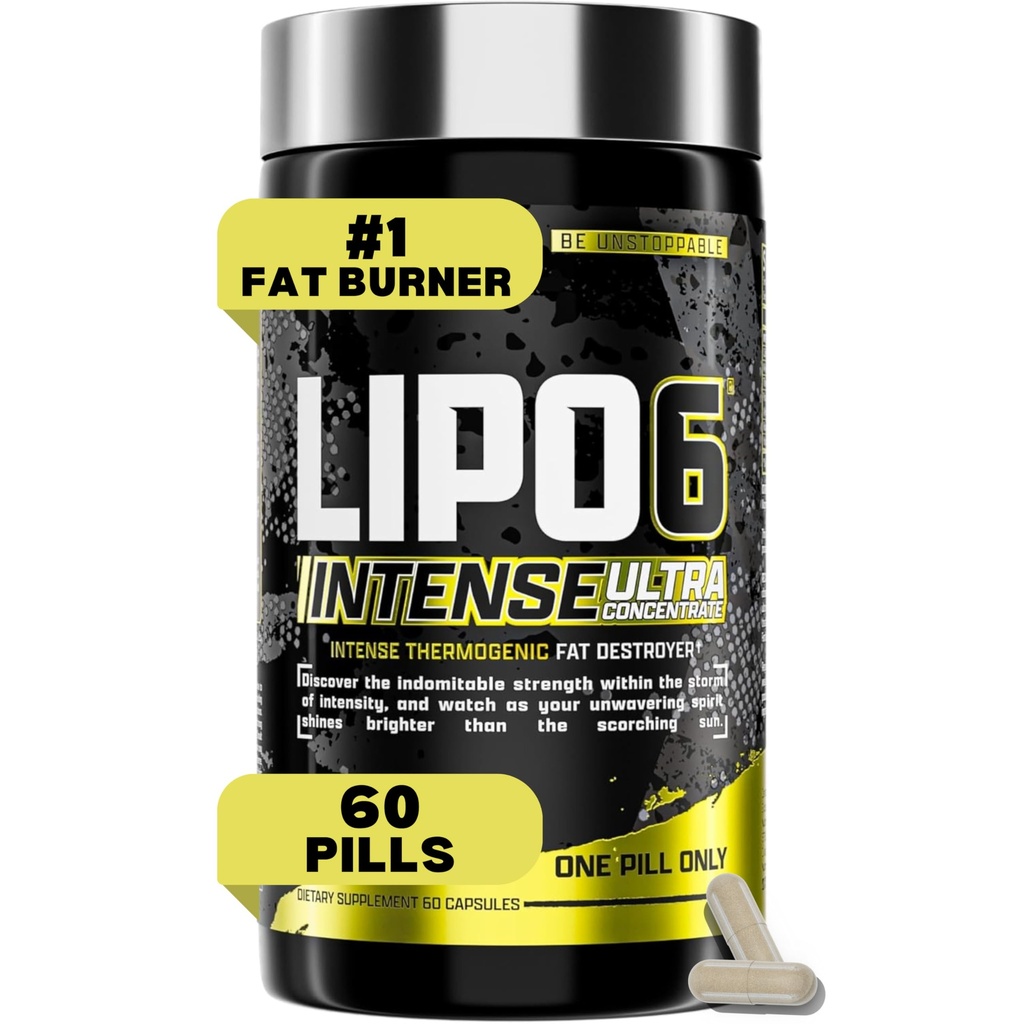 Nutrex Research Lipo6 Black Intense Ultra Concentrate Thermogénique Belly Fat Burner pour les hommes et les femmes