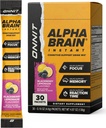 ONNIT Alpha Cerveau Instantané de soutien cognitif Mélange, BlackBerry Lemonade Flavor, Supplément Nootropic pour Focus, Mémoire et Clarity, 0.13 oz Packets, 30 Compte