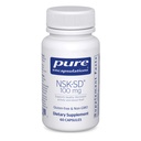 Encapsulations pures NSK-SD - 100 mg Nattokinase - pour la circulation sanguine normale - soutient l'activité fibrinolytique* - sans gluten et sans OGM - 60 capsules