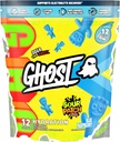GHOST Packets d'hydratation, Sour Patch Kids Blue Framboise, 12 bâtons, Poudre d'électrolyte - Supplément de boisson avec Magnésium, Potassium, Calcium, Vitamine C - Vegan, Sans soja, Sucre et Gluten