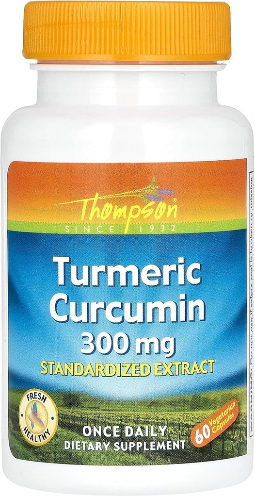 Extrait de curcuma 300mg Thompson 60 capsules