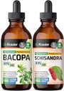 BIO KRAUTER Bacopa Teinture 4 Fl. Oz. & Schisandra Teinture 4 Fl. Oz.
