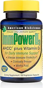 American BioSciences ImmpowerD3 AHCC + Vitamine D3, 30 Compte