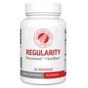Silver Fern Regulatory Capsules de supplément digestif Marque - 1 bouteille = 30 capsules = 30 jours d'approvisionnement - Mucosave FG (polysaccharides piquants et polyphénols de feuille d'olive) & SunFiber