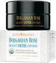 Alteya Organics Rose Beauty Détox Capsules - USDA certifié biologique avec huile de rose bulgare et complexe de désintoxication Oenothera - 30 portions