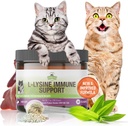 Strawfield Animaux de compagnie L-Lysine Immune Support pour chats et chatons - 200g Poulet Granules de foie de foie avec scoop, supplément santé immunitaire Cat Relief froid, éternuements, congestion, nez de course, yeux aqueux