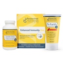 Nutritionnels étudiés Glutathion liposomique (450mg) + supplément de colostrum et champignons pour immunité - Immunity Duo amélioré - pastèque tri-fortifiante + facteur de transfert multi-Immune (2 pièces)