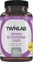 Twinlab Stress B-Complex Caps - Compplex B complet et 1000 mg de vitamine C - Supplément de soutien énergétique avec les capsules de vitamine B12 et B6-100