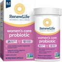 Renouveler la vie Capsules probiotiques pour femmes, soutient l'équilibre du pH pour les femmes, la santé vaginale, urinaire, digestive et immunitaire, L. Rhamnosus GG, lait, soja et sans gluten, 25 milliards CFU - 60 Ct