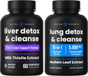 NutraChamps Liver Cleanse Capsules and Lung Cleanse Capsules 2 Pack Bundle